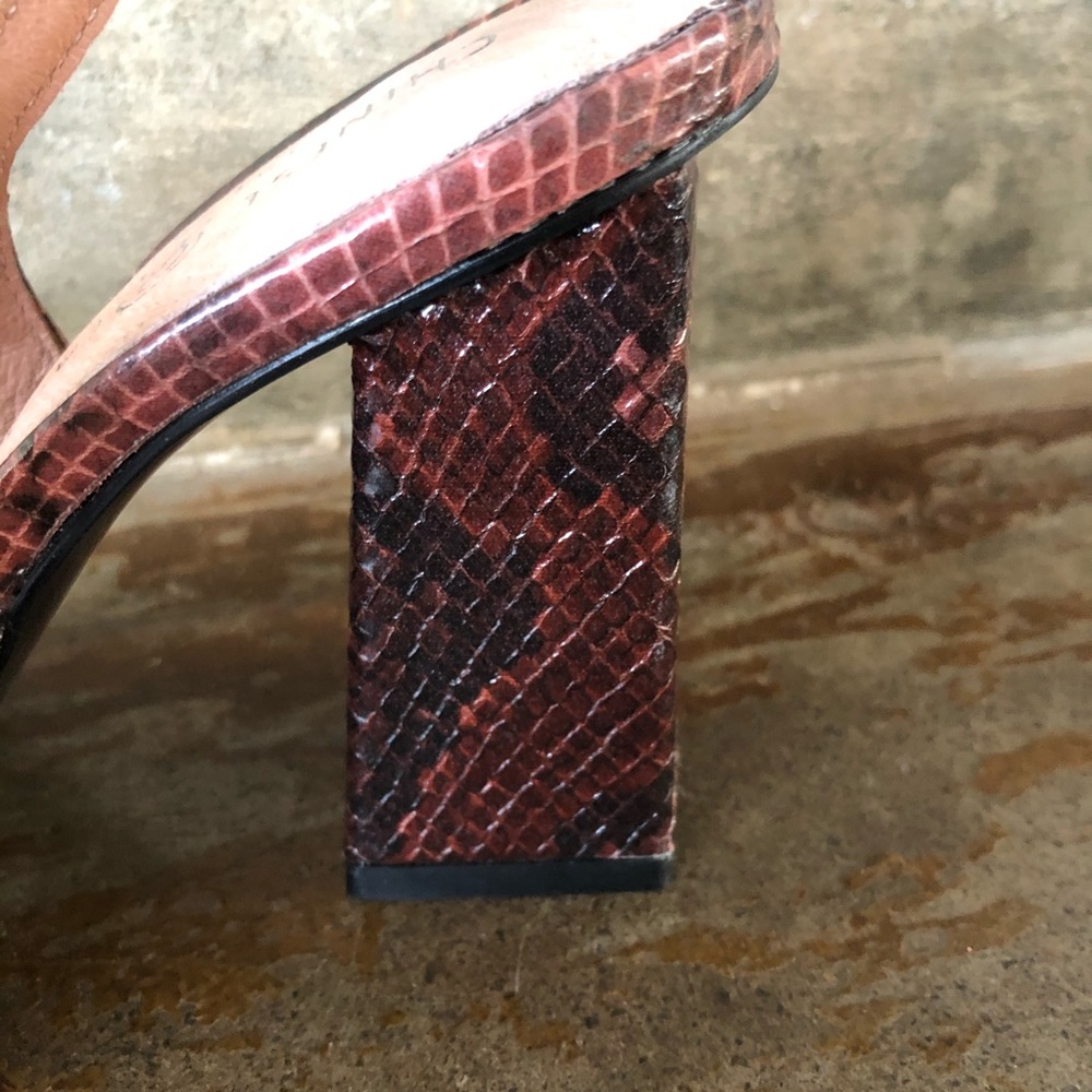 Chinese Laundry pink snake sling back pump - Picture 9 of 11